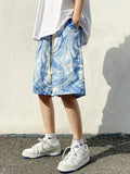Streetweear Cool Comfort Vibrant Tie Dye Art Shorts
