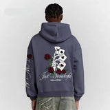 Vintage Washed Boxy Embroidered Hoodie