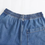 Versatile Lace-Up High Waist Denim Jeans