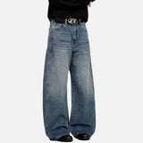 Y2K American Style Distressed Wide Leg Jeans