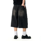 Edgy Chain Denim Jorts