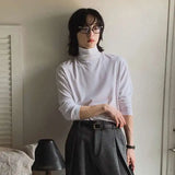 Y2K High Collar Long-sleeved T-shirt
