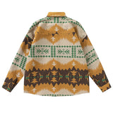 Durable National Style Button-Up Long Sleeve Shirt