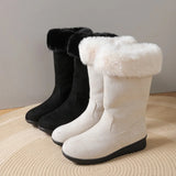 Winter Leather Snow Plush Sole Boot