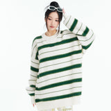 Stripped Loose Knitted Sweater