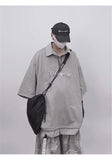 Punk Vintage Oversized Polo T-Shirt