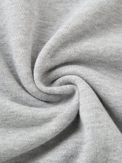 Pleated Casual Loose Pullover Sweatshirt