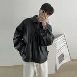 Classic High Quality Textured PU Leather Jacket