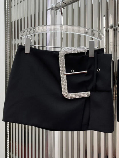 Patchwork High Waist Skirt