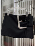 Patchwork High Waist Skirt