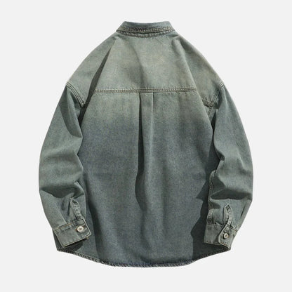 Snowflakes Heavyweight Denim Cargo Jacket