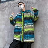 Effortless Punk Knitted Oversized Cardigan