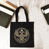 Trend Ravestar Print Canvas Shoulder Tote Bag