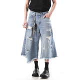 High-Quality Irregular Hole Denim Jotrs