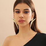 Exaggerated Irregular Geometric Big Stud Earring
