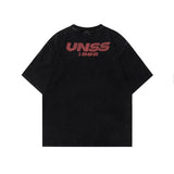 Cozy Vintage Print Short Sleeve Cotton T-Shirt
