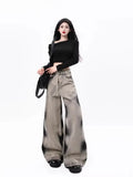 Vintage Washed Tie-Dye High Waist Streetwear Jeans