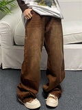 Versatile Hip Hop Casual Wash Gradient Jeans