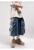 Vintage Denim Hip Hop Rivet Jorts