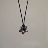 Vintage Y2K Star Pentagram Pendant Necklace