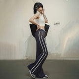 Navy Drawstring Casual Sports Sweatpants