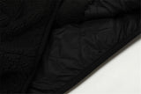 Winter Warm Skeleton Patchwork Fleece Puffer Jacket