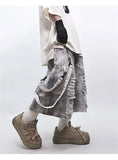 Vintage Streetwear Ripped Hole Denim Jorts