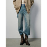 High Waist Loose Straight Denim Jeans