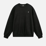 Embroidery Color Block Letter crewneck Sweatshirt