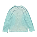 Washed Cartoon O-Neck Graphic Long Sleeve T-Shirt