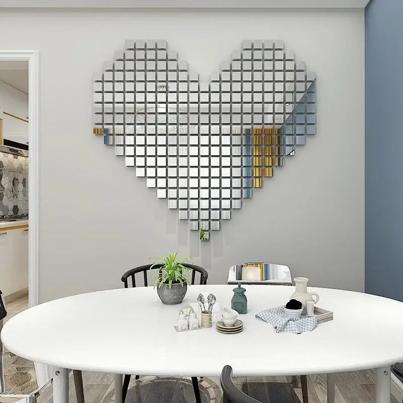 100 Pieces Shaped Small Mirrors