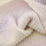 Buttons Gradient Stitches Sweater