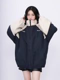 Oversized Energy Streetwear Patchwork Windbreak Jacket