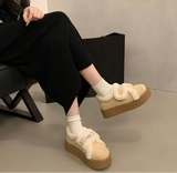 Cozy Furry Platform Loafers Shoes