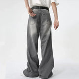 High-Waisted Babe Distressed Straight Denim Jeans