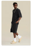 Retro Side Slit Washed T-Shirt