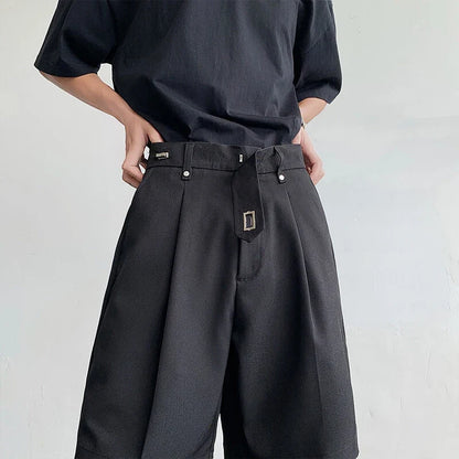 Luxury Elegant Solid Color Straight Casual Short