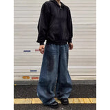 Men's Vintage Hip Hop High Waist Wide Leg Jeans
