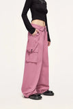 Turn-down Waist Cargo Pants