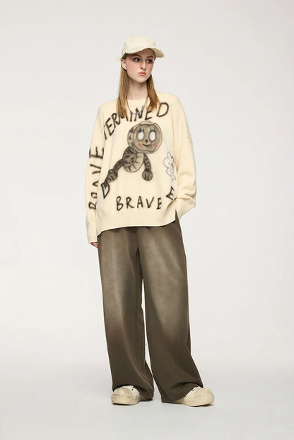 Washed Straight Sweatpants