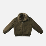 Y2K High Street Solid Color Faux Fur Jacket