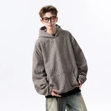 Cool Trendy Hip Hop Neutral Striped Hoodie