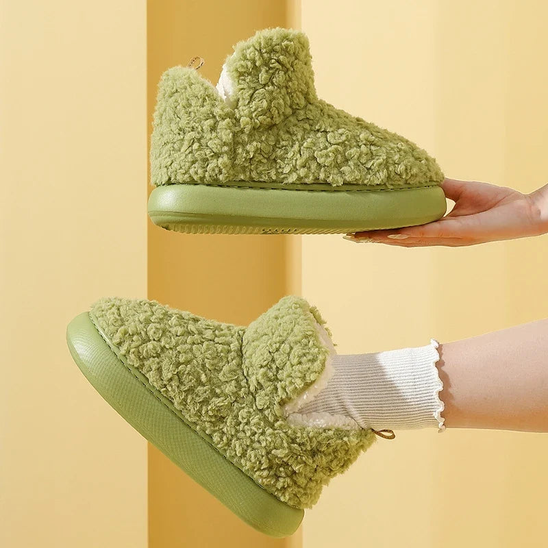 Fluffy Fur Boots Slippers