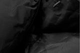 Warm Black Masked Neckline Hooded Puffer Jacket
