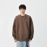 Soft Embroidered Crew Neck Sweatshirt