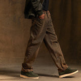 Yellow Retro Washed Loose Fit Jeans