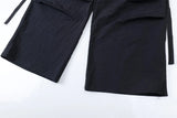 Y2K Hip Hop Spliced Pleated Sports Cargo Pant