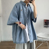 Stylish Hip Hop Retro Japanese Style Short Sleeve Shirt