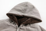 Unique Quilted Retro Winter Cargo Fur Jacket