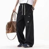 Durable Loose Wide Leg Washed Denim Jeans